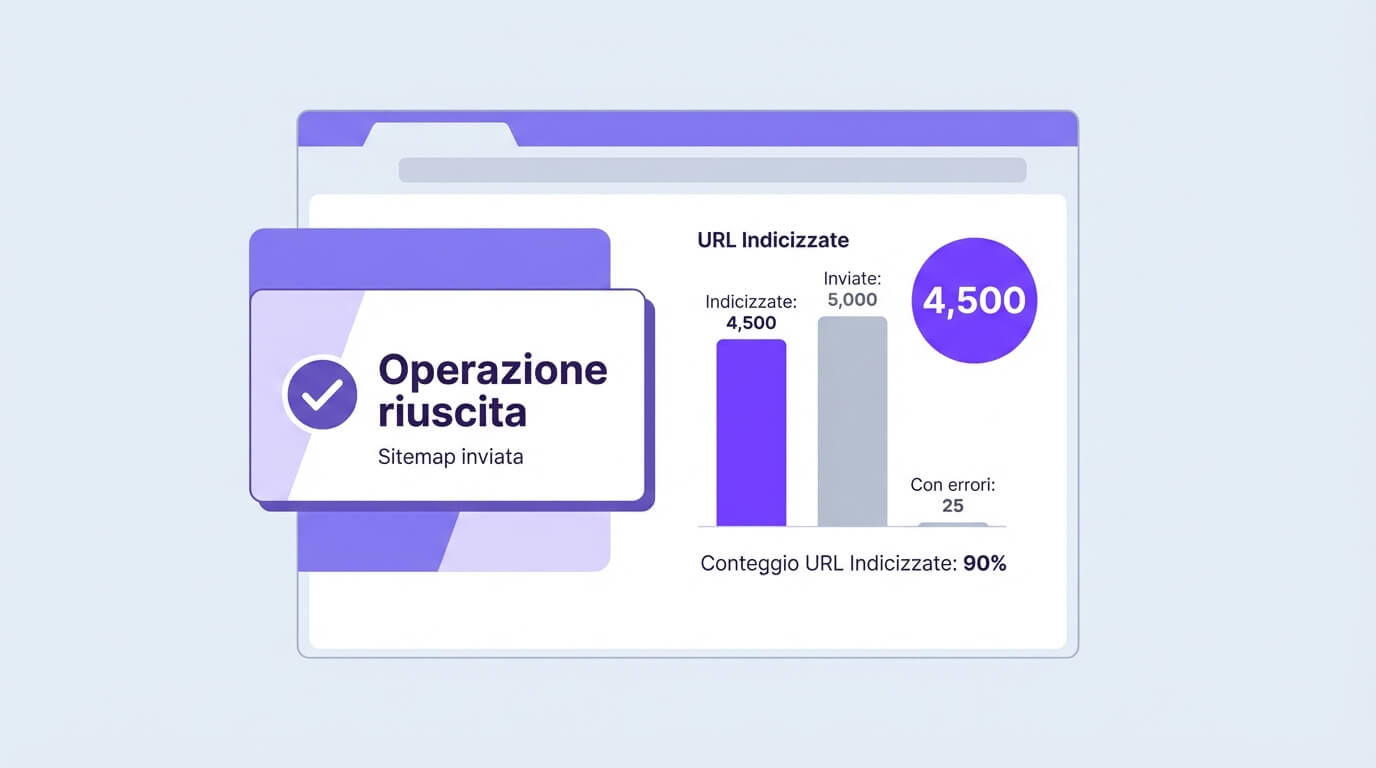Report Sitemap in Search Console con URL inviate e indicizzate